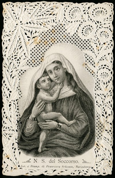 Image pieuse : Notre dame du bon secours, avec Jésus - Anonymous Anonymous
