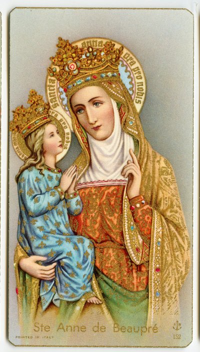 Image pieuse : Sainte Anne de Beaupré, patronne du Québec - Anonymous Anonymous