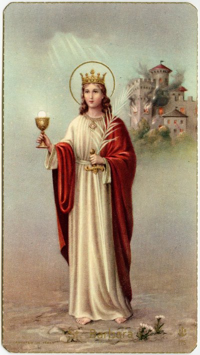 Image pieuse : Sainte Barbe - Anonymous Anonymous