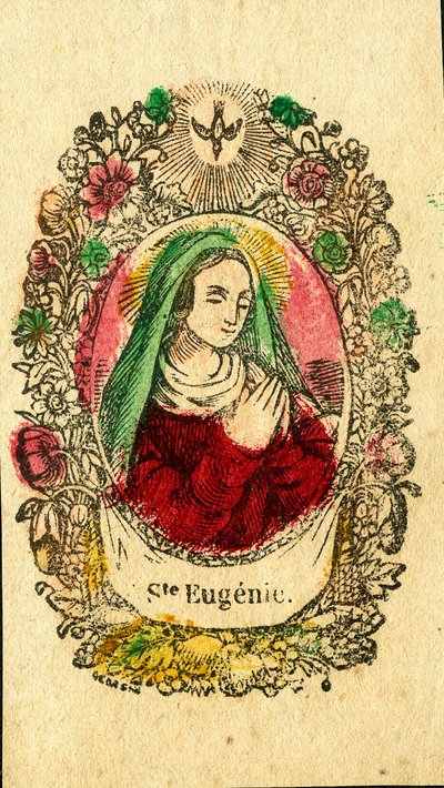 Image pieuse : Sainte Eugénie de Rome - Anonymous Anonymous