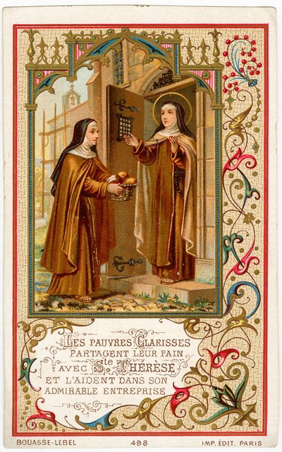 Image pieuse : Sainte Thérèse de Jésus reçoit de l
