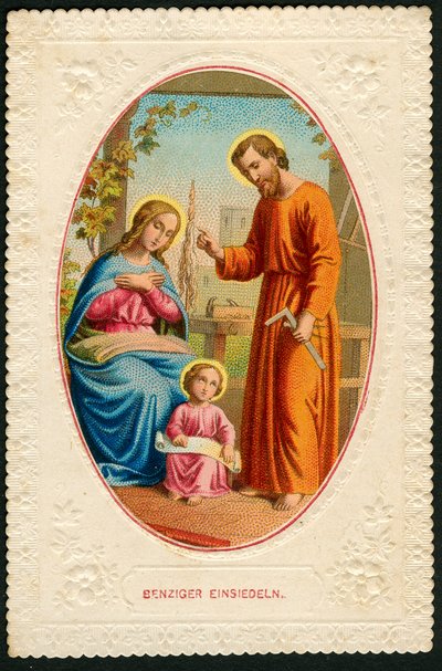 Image pieuse : La Sainte Famille (chromolithographie) - Anonymous Anonymous