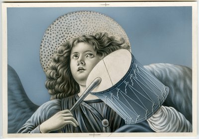 Image pieuse : Un ange musicien - Anonymous Anonymous