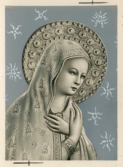 Image pieuse : la Vierge Marie - Anonymous Anonymous