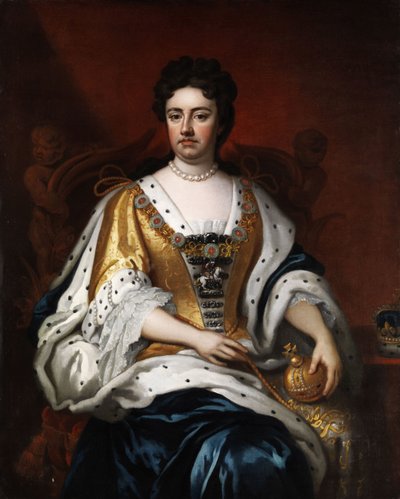 Portrait de la reine Anne Stuart - Anonymous Anonymous