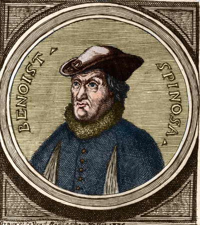 Portrait de Baruch Spinoza (1632-1677), philosophe néerlandais, également connu sous le nom de Bento de Espinosa ou Benedictus de Spinoza ou Benoît de Spinoza. Gravure du XVIIe siècle - Anonymous Anonymous
