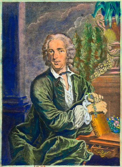 Portrait de Carl Von Linné (1707-1778) naturaliste suédois (collection privée) - Anonymous Anonymous