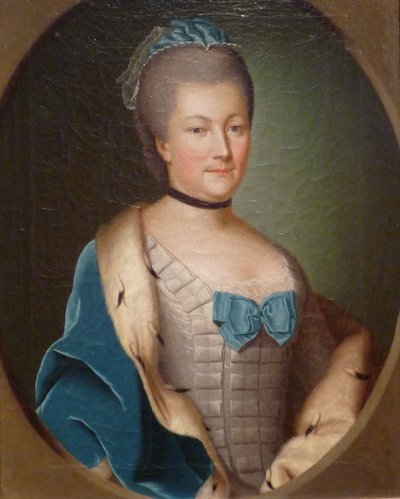 Portrait de la comtesse palatine Caroline de Deux-Ponts, c.1750 - Anonymous Anonymous