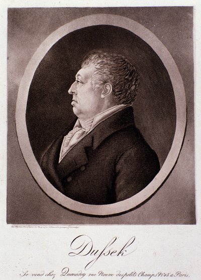 Portrait de Jan Ladislav Dussek (gravure) - Anonymous Anonymous