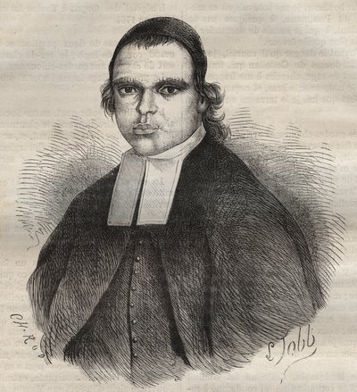 Portrait de Louis Bonafous, en religion Frère Léotade, accusé de viol et de meurtre. Il est mort au bagne de Toulon le 27 janvier 1850. Gravure dans « Histoire des bagnes depuis leur création à nos jours » (1877) par Pierre Zaccone (1817-1895) - Anonymous Anonymous