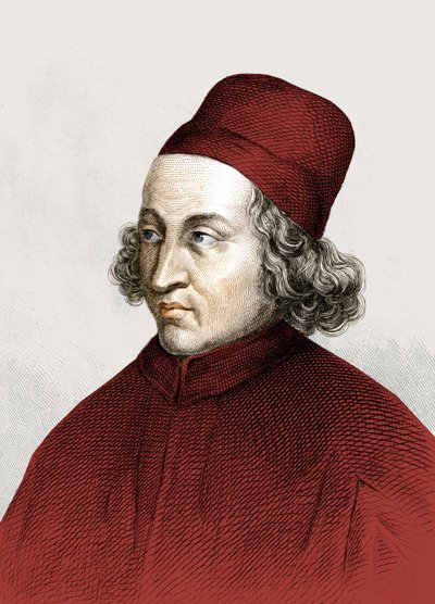 Portrait de Marsile Ficin (1433 - 1499), gravure 18e siècle - Anonymous Anonymous