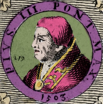 Portrait de Pie III, Francesco Todeschini Piccolomini (1439-1503), élu pape le 22 septembre - Anonymous Anonymous