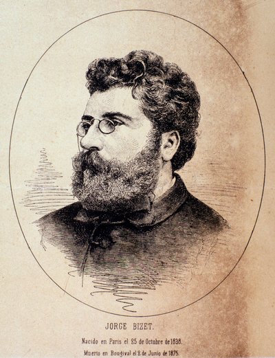 Portrait du compositeur anglais Georges Bizet - Anonymous Anonymous