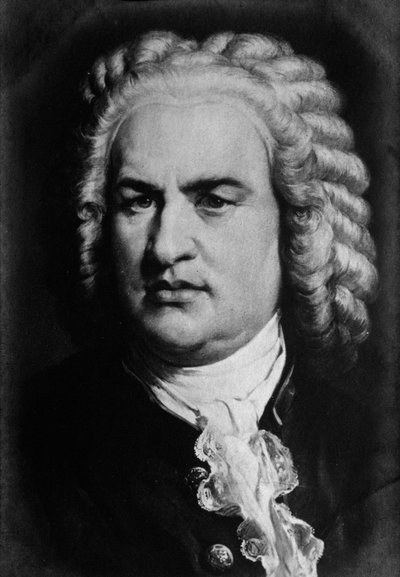 Portrait du compositeur allemand Johann Sebastian Bach (1685-1750). Gravure. XIXe siècle - Anonymous Anonymous