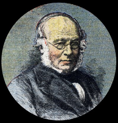 Histoire postale : Portrait de Sir Rowland Hill (1795-1879), à l