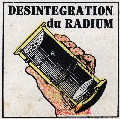 Radium : désintégration du radium. Illustration anonyme de 1925. Collection privée. - Anonymous Anonymous
