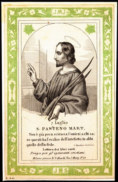 Représentation de Saint Panthène d