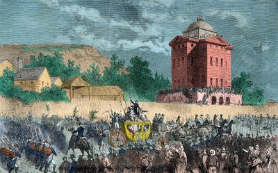 Retour de Varennes, la famille royale ramenée à Paris le 25 juin 1791, Gravure, Collection privée - Anonymous Anonymous