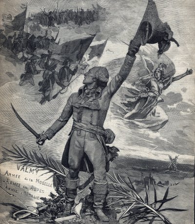 Statue du général François Christophe Kellerman (1735-1820) général français, vainqueur de la bataille de Valmy (20 septembre 1792) : "Vive la nation !". Gravure dans "Le Petit Parisien" le 14/09/1892. Collection privée - Anonymous Anonymous