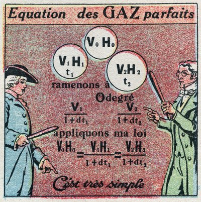 Température et dilatation : équation des gaz parfaits obtenue par la loi de Louis-Joseph Gay-Lussac (1778-1850) et la loi d