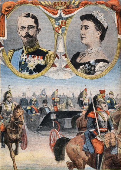 Les hôtes de France : le roi Gustave V (1858-1950) et la reine de Suède Victoria (Viktoria de Bade) - Anonymous Anonymous