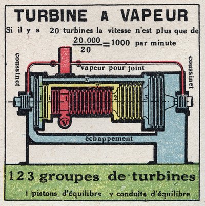 La machine à vapeur : coupe transversale d