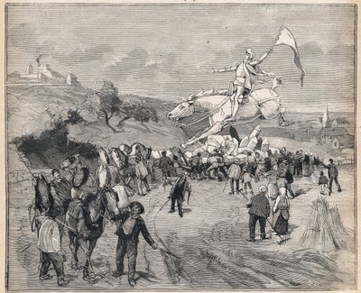 Transport de la statue de Jeanne d