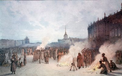 Le tsar Nicolas Ier et ses soldats pendant le 14 décembre - Anonymous Anonymous