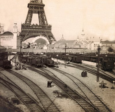 Exposition Universelle de 1900 à Paris : La gare du Champs de Mars - Collection privée - Anonymous Anonymous