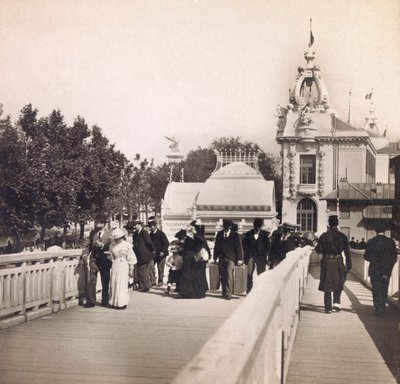 Exposition Universelle de 1900 à Paris : Passerelle des Invalides - Collection privée - Anonymous Anonymous