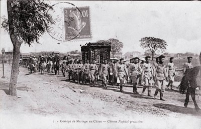 Cortège de mariage en Chine Photographie du début du 20ème siècle - Collection privée - Anonymous Anonymous