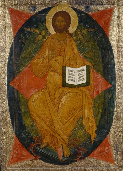 Christ en majesté de la gamme Deesis, 1497 - Anonymous Russian icon painter