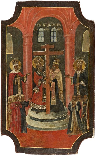 Exaltation de la Sainte Croix, 18e siècle - Anonymous Russian icon painter
