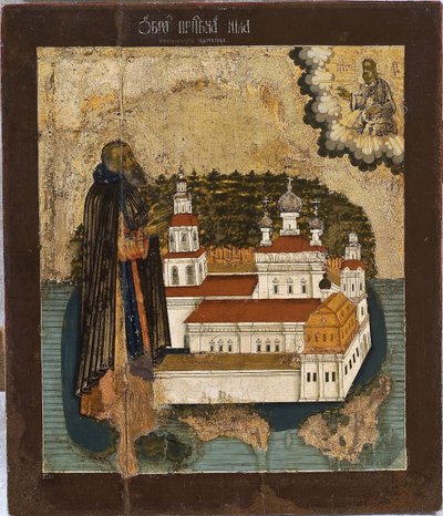 Saint Nilus du lac Seliger, 18e siècle - Anonymous Russian icon painter