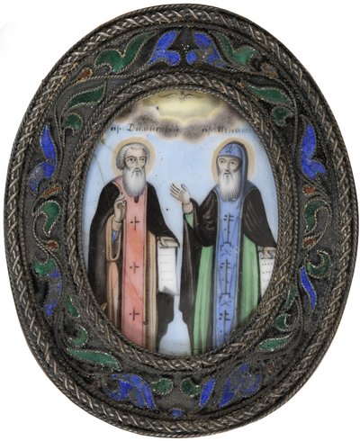 Saints Dimitry de Rostov et Ignatius Brianchaninov - Anonymous Russian icon painter