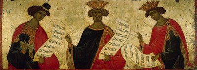 Les prophètes Daniel, David et Salomon, vers 1497 - Anonymous Russian icon painter