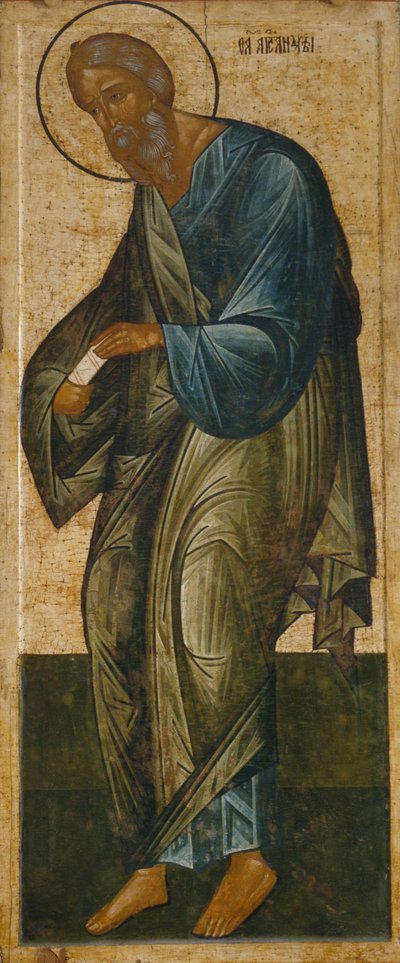 Saint Apôtre André de la gamme Deesis - Anonymous Russian icon painter