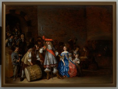 Scène de salle de garde - Anthonie (1601 73) Palamedesz