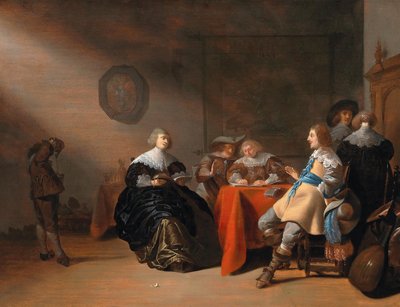 Un intérieur avec une société conversant autour d