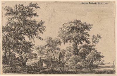 Planches Attachées à Quatre Arbres - Anthonie Waterloo