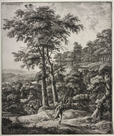 Six grands paysages verticaux avec des scènes des Métamorphoses d