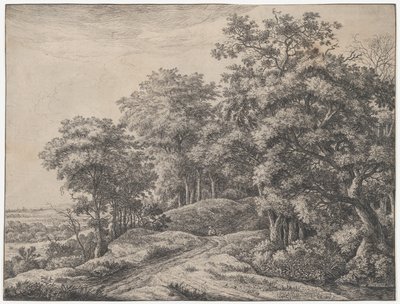 Deux hommes dans un creux, XVIIe siècle - Anthonie Waterloo