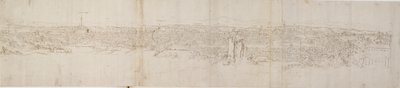 Vue panoramique de Rome depuis le mont Janicule, vers 1550 - Anthonis van den Wyngaerde