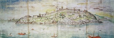 Vue panoramique de Tarragone, Espagne - Anthonis van den Wyngaerde
