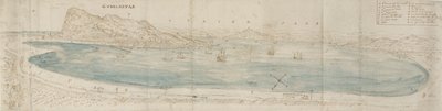 Vue panoramique sur la baie de Gibraltar - Anthonis van den Wyngaerde