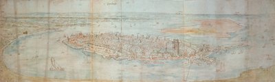 Vue panoramique de Dordrecht, vue d