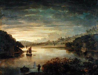 Vue sur la rivière Neath dans le Glamorganshire - Anthony Devis