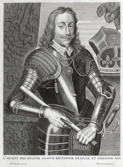 Carolus dei Gratia Magnae Britanniae, Franciae et Hiberniae (gravure en ligne) - Anthony van (after) Dyck