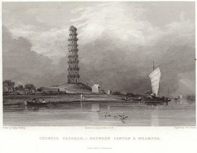 Pagode chinoise entre Canton et Whampoa - Anthony van Dyck