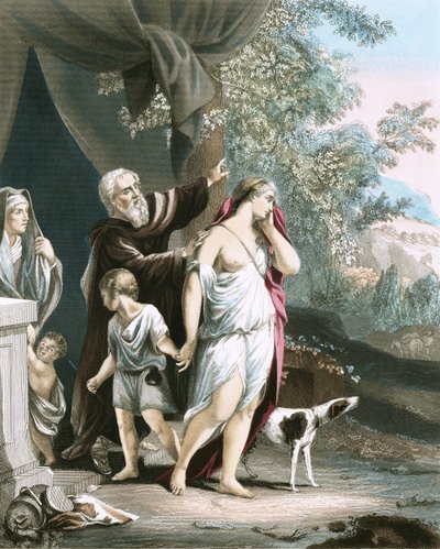 Agar et son fils partent - Anthony van Dyck